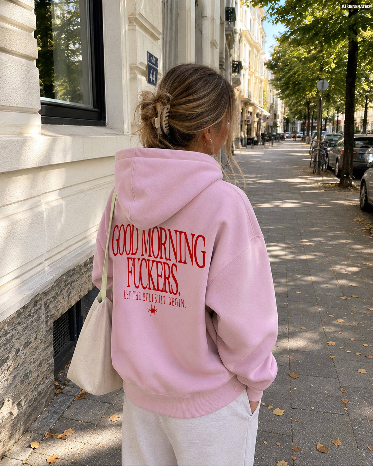 Oversized Hoodie - Good Morning Fuckers