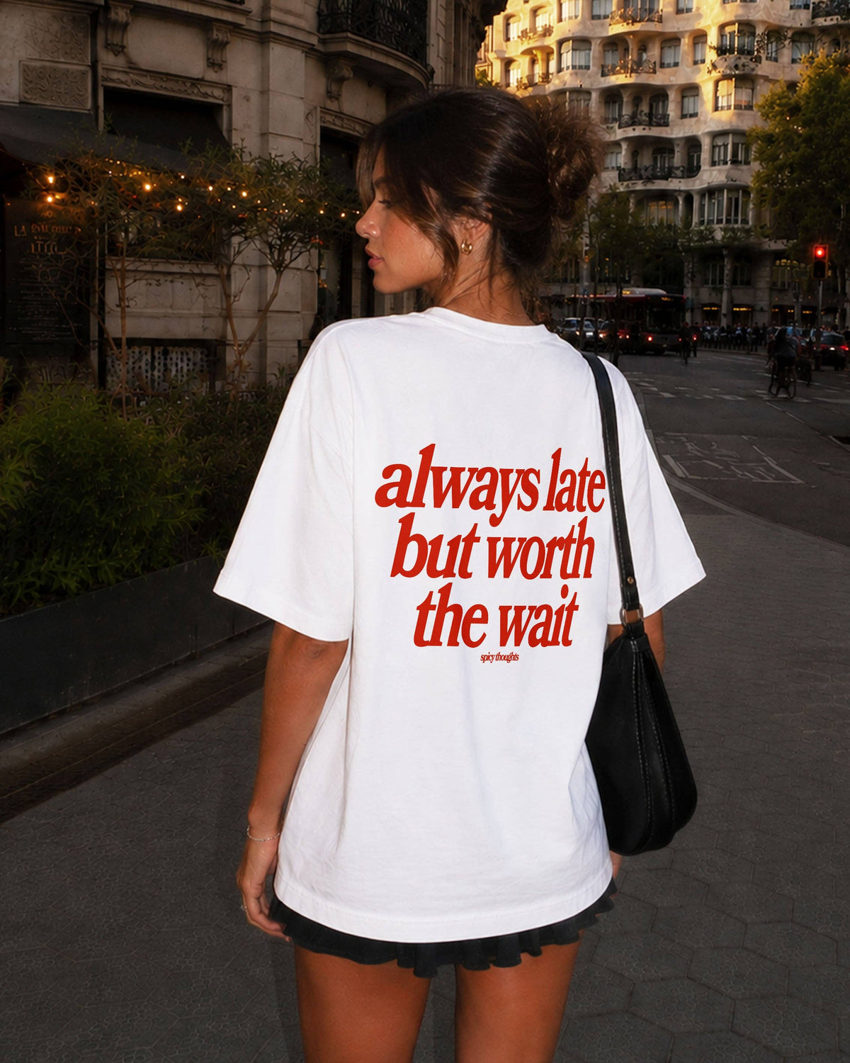 Heavy Oversized Tee - Always Late