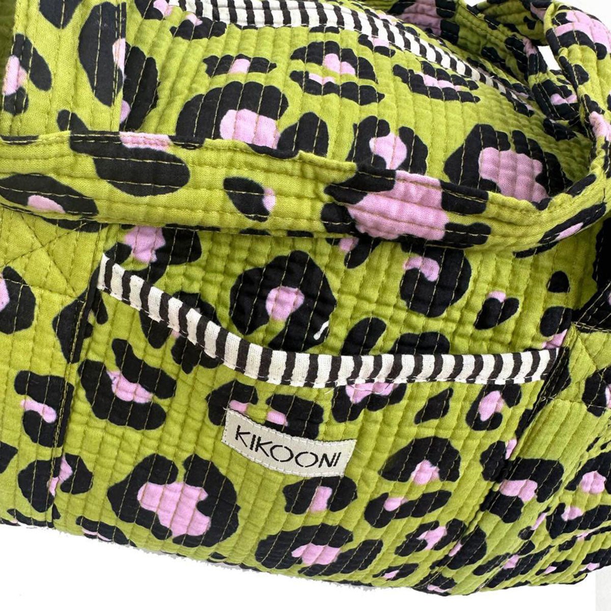 Handgefertigte Baumwolltasche "Oh Leo - cosmicgreen"