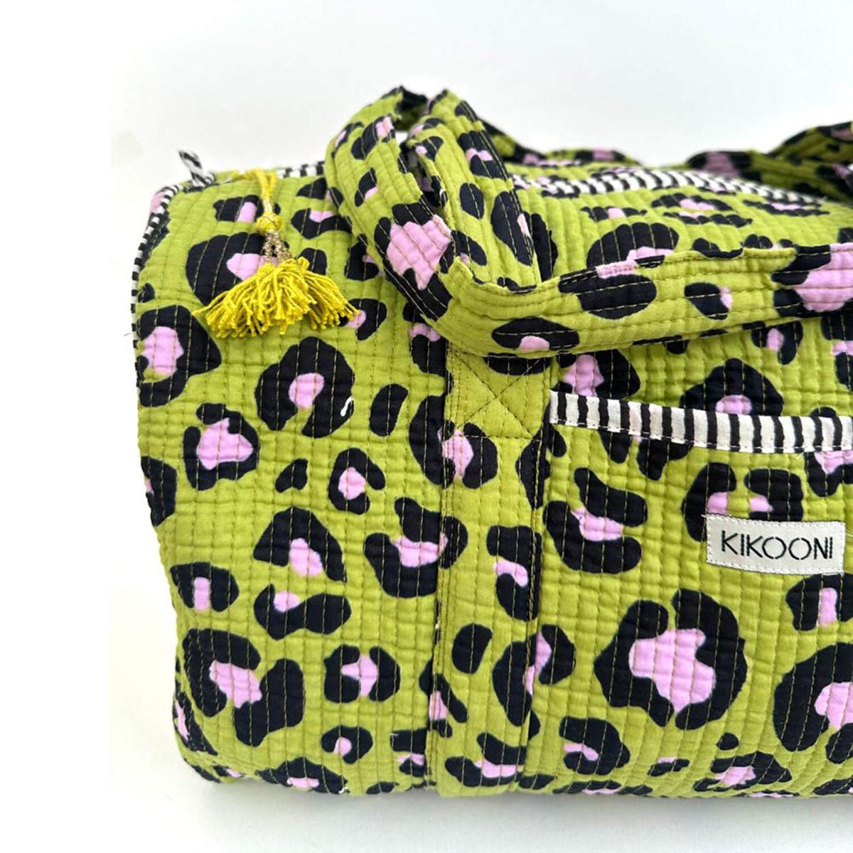 Handgefertigte Baumwolltasche "Oh Leo - cosmicgreen"