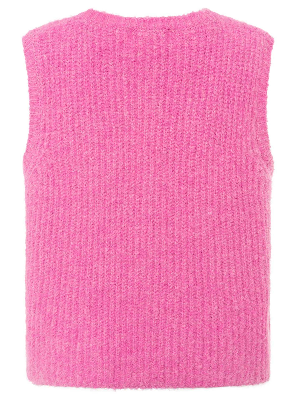Strickweste mit Knöpfen und Patch