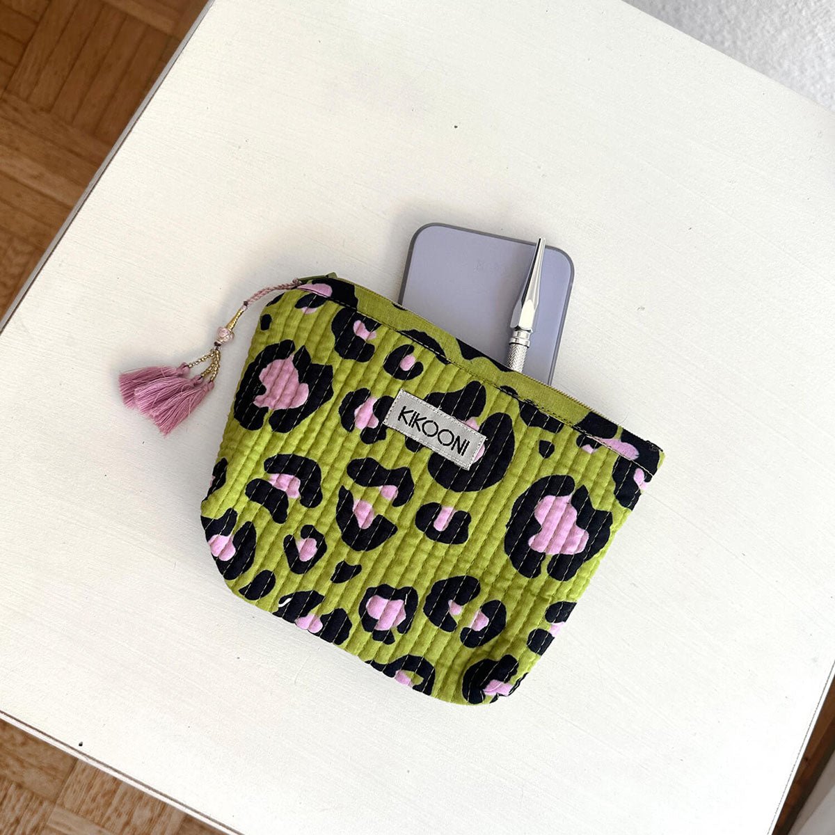 Handgemachte Mini Tasche "Oh Leo - cosmic green"