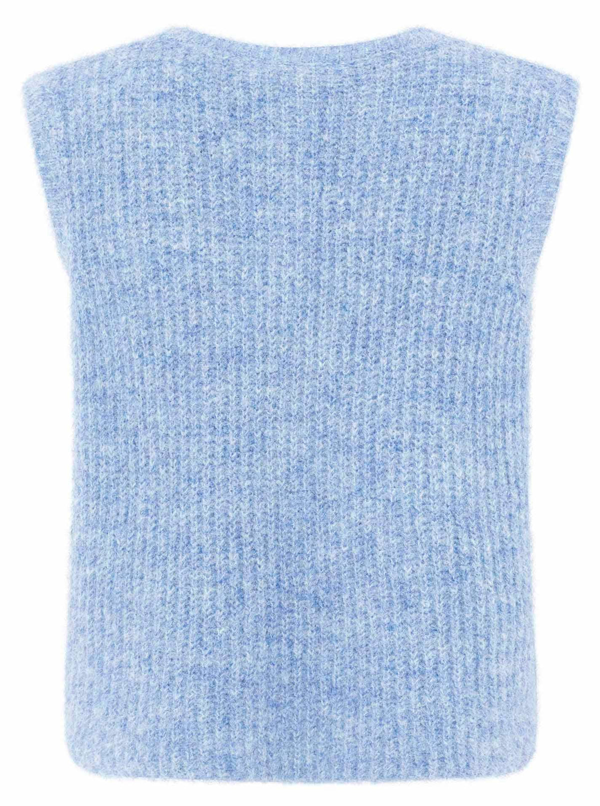Strickweste mit Knöpfen und Patch