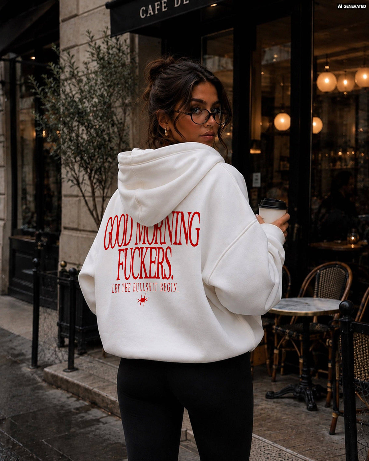Oversized Hoodie - Good Morning Fuckers